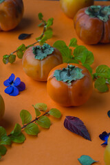 ripe persimmon, persimmon season