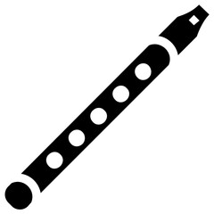 
A pipe with buttons and mouth piece depicting clarinet
