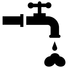 
Water Tap icon design, Water supply concept 
