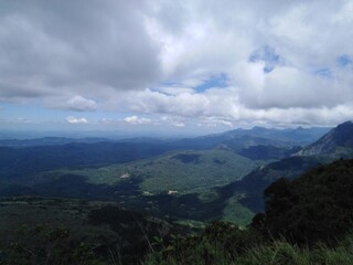 clouds over the mountains