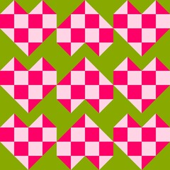 Barn quilt pattern, Quilting blocks, Patchwork design, Abstract geometric tile Vector illustration