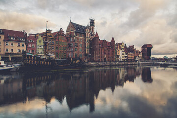 Fototapeta na wymiar Day time views of the Polish city of Gdansk