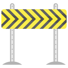 
Barrier with barcode like lines on a stand denoting traffic barricade icon
