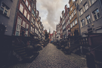 Fototapeta premium Views of the city center in Gdansk, Poland