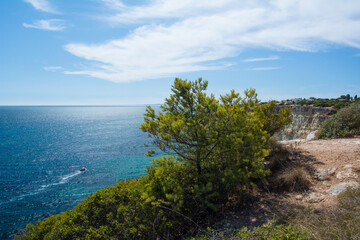Coast of the Atlantic Ocean in Portugal.