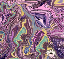 purple, green and gold Liquify background