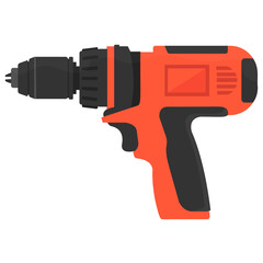 
Gun with revolving motor on the head with needle, and a button, graphic for power drill 
