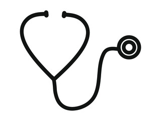 stethoscope medical icon, vector illustration eps10