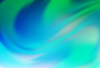 Obraz premium Light Blue, Green vector colorful blur background.