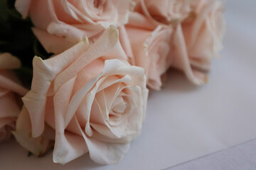 Vintage / Rustic Artisan Bridal Wedding Roses Floral Flower Bouquet Arrangement