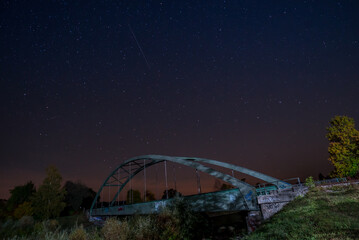 Obraz premium Bahnbrücke Ammer Weilheim