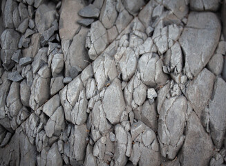 Close-up stones on the beach