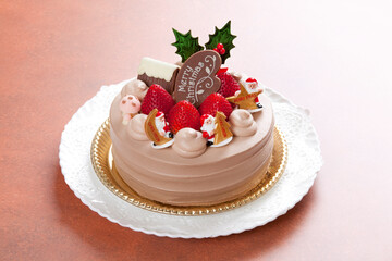 クリスマス生チョコケーキ