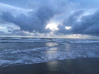 clouds over the ocean