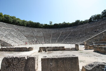 Amphitheater near Temple of Asklepius in Epidaurus