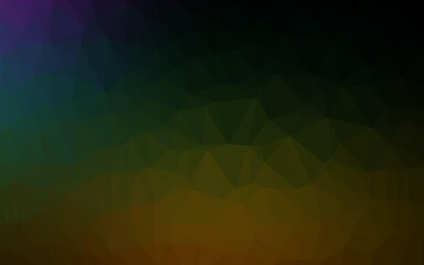 Dark Multicolor, Rainbow vector abstract mosaic background.