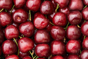 cherry ripe sweet viburnum cherry background
