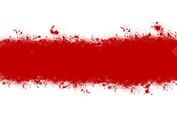 Belarus watercolor protest symbol white-red-white flag icon. Hand drawn illustration, dry brush stains, strokes, spots, isolated gray background. National colors. Painted grunge style texture.
