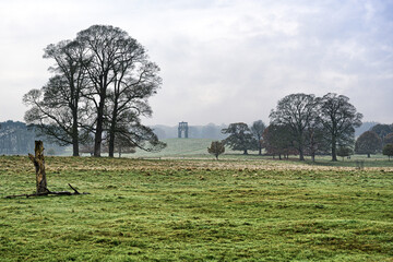 Morning mist in staffordshire England