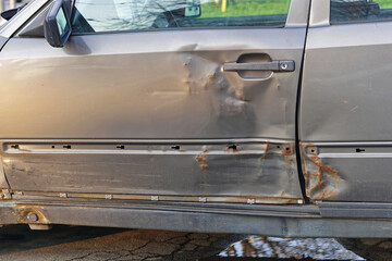 Car door damage