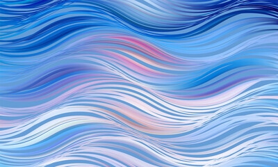 A wreath of cold sea waves. Frame for cover page template.