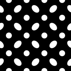 Seamless pattern. Circles, ovals ornament. Polka dot wallpaper. Dots, figures motif. Rounds background. Geometric backdrop. Digital paper, textile print, abstract. Dotted illustration. Spots image.