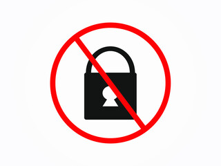 Castle ban icon vector illustration eps10