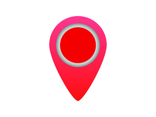 red map pointer
