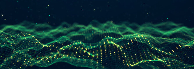 Digital technology background. Network connection. Futuristic background for presentation design. 3d rendering.