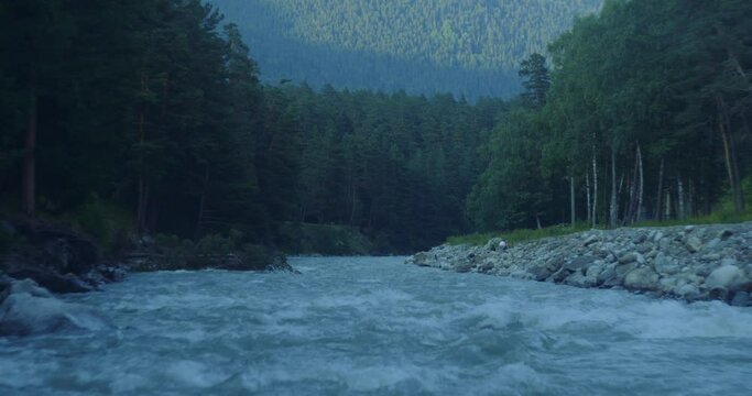  Water Highspeed Slow motion. Mountain river close up video. Slow Motion 240 FPS . Record video 10bit ProRes 422