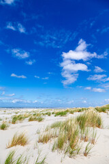 A sunny afternoon at the beach on the East Frisian island Juist, Germany.