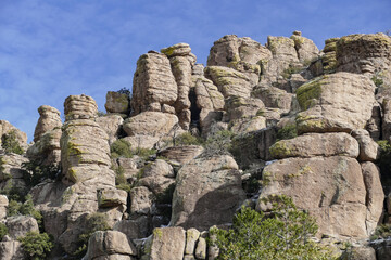 Fototapeta na wymiar rocks in Chiricahua national park, Arizona, USA