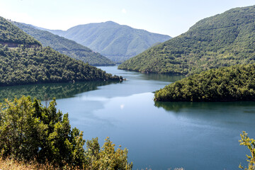 Vacha Reservoir at Rhodope Mountains, Bulgaria