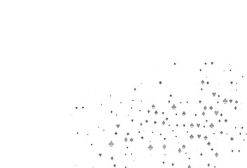 Light Silver, Gray vector layout with elements of cards.