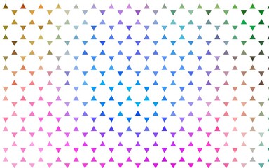Light Multicolor, Rainbow vector seamless layout with lines, triangles.