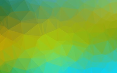 Fototapeta na wymiar Dark Blue, Yellow vector blurry triangle template.