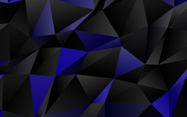 Dark Purple vector triangle mosaic template.