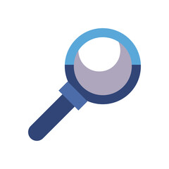 Isolated lupe flat style icon vector design