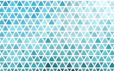 Light BLUE vector seamless pattern in polygonal style.