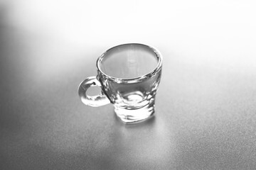 Close up of empty glass 