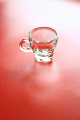 Close up of empty glass 