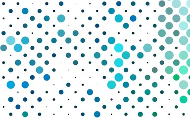 Light Blue, Green vector cover with spots.