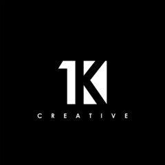 1K Letter Initial Logo Design Template Vector Illustration