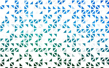 Light Blue, Green vector seamless pattern in polygonal style.