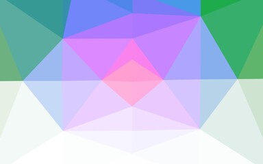 Light Multicolor, Rainbow vector polygon abstract backdrop.