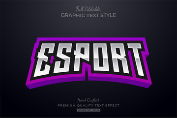 Esport Purple Editable Premium Text Style Effect © Dark Anchor