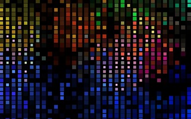Dark Multicolor, Rainbow vector layout with lines, rectangles.