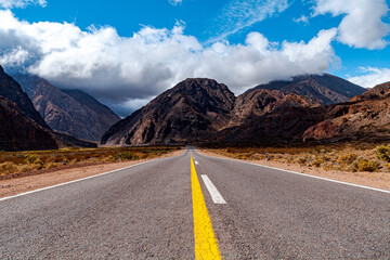 On the road, Mendoza, Argentina.