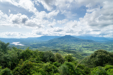 Landscapes in Phu Pa Poh, province Loei, Thailand.