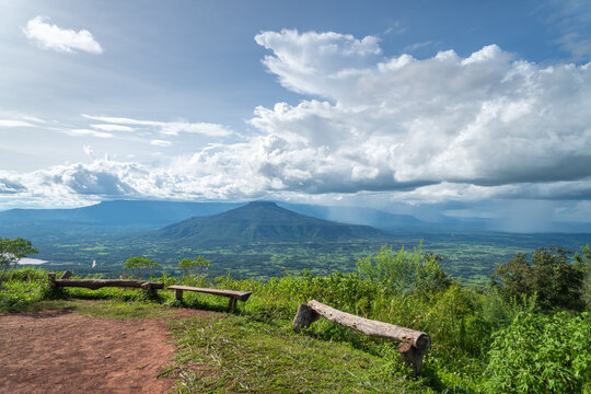 Landscapes in Phu Pa Poh, province Loei, Thailand.
